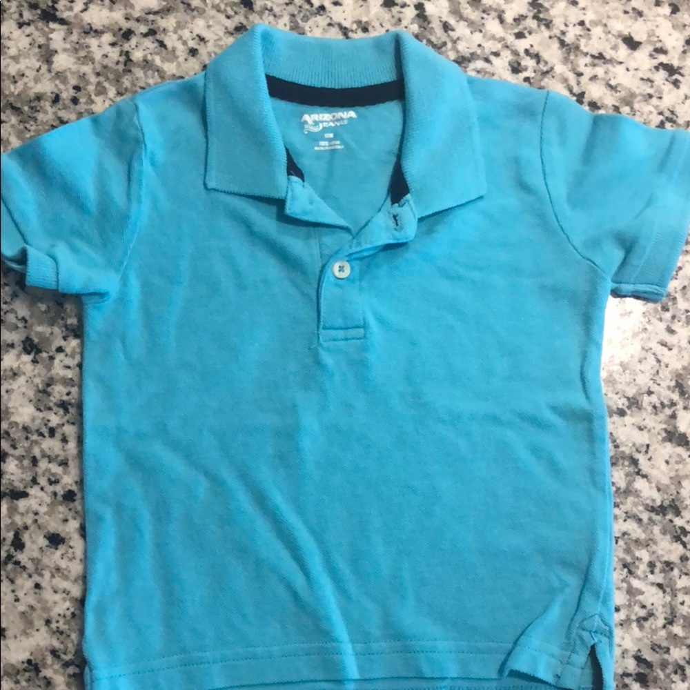Infant Boys, Arizona Jean Co. Blue Polo Shirt, 12M
